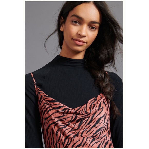 NWT Zebra Print Anthropologie Slip Dress - Picture 4 of 7